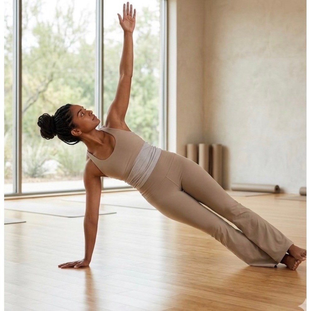Lululemon Pants Groove Super High Rise Flared Pant 6 Tan Nulu Yoga Leggings